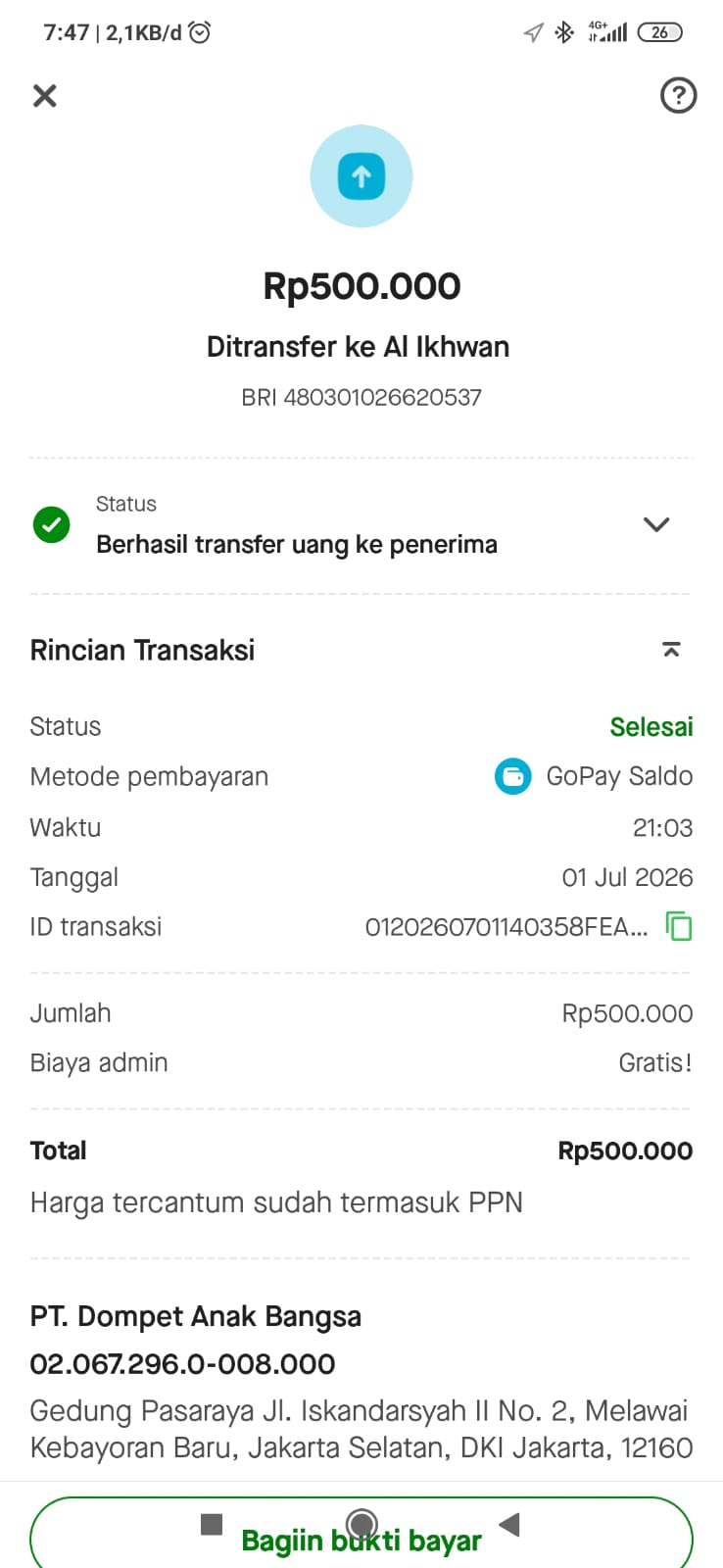 Biaya Jasa Bongkar Gudang